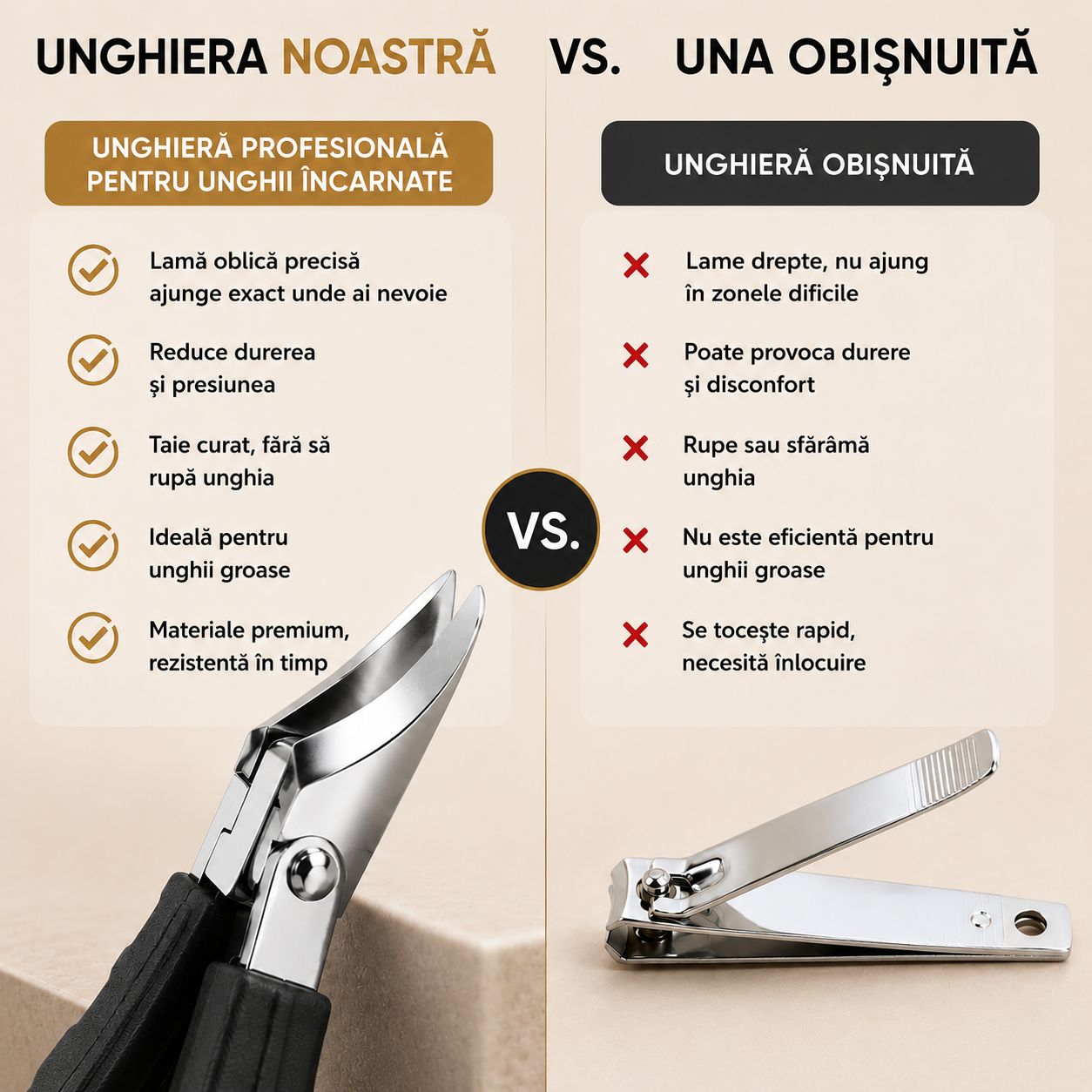 Unghieră profesională pentru unghii încarnate